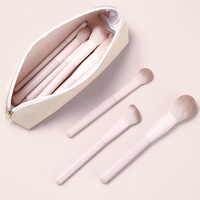 Ensemble professionnel de 13 pinceaux de maquillage, manches en plastique, poils doux de haute qualité, vegan, pour fond de teint et anticernes