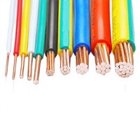 Cable Eléctrico Redondo de Cobre Sólido PVC Tanya H07-U/BV/BVR/RV 1.5-35mm 2.5mm Monopolar 600V IP20 50-100C para Cableado de Edificios