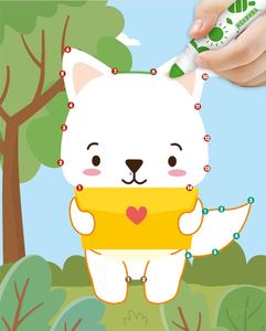 Livre de coloriage et d'activités <span class=keywords><strong>à</strong></span> <span class=keywords><strong>relier</strong></span> par points pour enfants, avec motifs imprimés sur papier, jouet de <span class=keywords><strong>dessin</strong></span> pour le contrôle du stylo et l'entraînement aux marqueurs <span class=keywords><strong>à</strong></span> points - Product Image 1