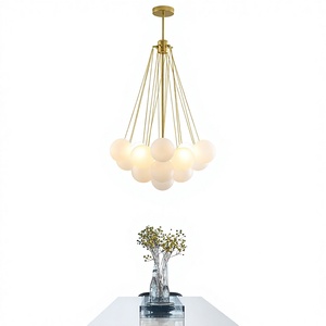 Lustre créatif de luxe nordique style bulle, idéal pour chambre, salle <span class=keywords><strong>à</strong></span> manger, bureau et salon – Le choix des influenceurs - Product Image 1