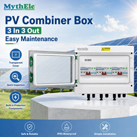Boîtier de Combinaison Solaire 3 Entrées 3 Sorties DC 500V 600V IP65 avec Disjoncteur DC et Porte-Fusible SPD