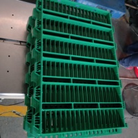 Lames de sol en plastique à double nervure pour sol de porcherie d'engraissement, lames de sol pour porcherie