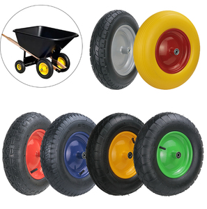 HL Hanak93,<strong>Wheelbarrow</strong> Rubber Wheel Pneumatic Tire <strong>Inner</strong> <strong>Tubes</strong> 4.10/3.50-4 Tire With TR-87 Bent Valve Stem for Hand Trucks - Product Image 3