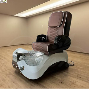 Fournitures pour ongles, mobilier de salon pas cher, fauteuil de pédicure spa royal <span class=keywords><strong>blanc</strong></span> sans tuyaux avec baignoire - Product Image 4