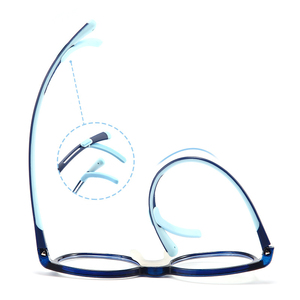 <span class=keywords><strong>Lunettes</strong></span> de bébé durables à filtre de <span class=keywords><strong>lumière</strong></span> <span class=keywords><strong>bleue</strong></span> pour oreille de prescription, coussinet nasal en silicone antidérapant TR90, <span class=keywords><strong>petit</strong></span> cadre ovale pour enfants - Product Image 5