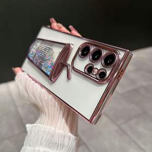 במקרה של tpu שקוף עבור samsung <span class=keywords><strong>gaalxy</strong></span> s24 אולטרה s22 אולטרה s22 ג 'ו שחור gitter כוכבים - Product Image 2