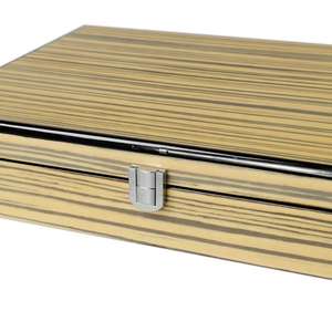 Boîte à bijoux en bois laqué de luxe, de haute qualité, avec logo personnalisé, rectangulaire, pour les voyages - Product Image 5