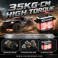 Servomoteur numérique sans noyau RC Crawler SCX24 Mini 15KG 0.07s haute vitesse, engrenage en acier inoxydable, boîtier tout aluminium 8.4V