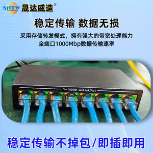 Commutateur réseau Ethernet 8 ports Shengdawei Manufacturing 1000M Gigabit pour réseau éducatif certifié IEEE 802.3 - Product Image 5