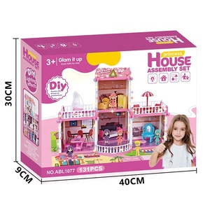 Set de Construcción de <span class=keywords><strong>Villa</strong></span> de Verano para Niñas, Castillo 3D DIY, Juguete Educativo para Niños, 131 Piezas - Product Image 2