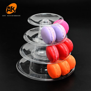 Ak 6 Tier Plastic Macaron Toren Display Stand Met Draagtas Dessert Gebak Rekken Box Voor Wedding Party - Product Image 6