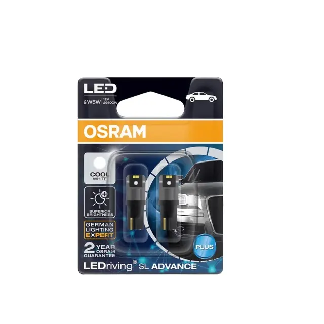 OSRAM LED Breitlicht W5W P21/5W P21W PY21W T10 T20 Licht für die Tür hinten und hinten im Auto als Licht zum Lesen