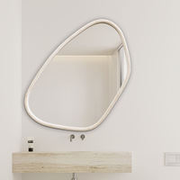 Miroir de salle de bain de haute qualité avec cadre en bois, miroir mural, décoration d'intérieur
