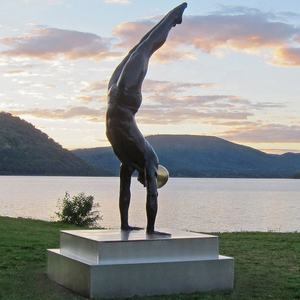 Escultura de Arte de Metal Personalizada, Figura de Buceo de Tamaño Real, Estatua de Bronce de Buzo para <span class=keywords><strong>Club</strong></span> de Natación - Product Image 1