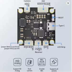 Aocoda RC F465S V4 F405 V4 ESC 4 en 1 65A/75A Controlador de Vuelo de Alta Velocidad MCU para Drones de Carreras - Product Image 5