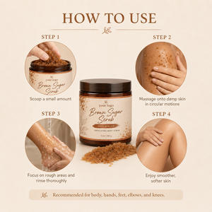 Exfoliante Corporal de Azúcar Moreno que Elimina la Piel Muerta Persistente, Deja una Piel Delicada y Suave, Hidrata y Nutre, para Todo Tipo de Piel - Product Image 6