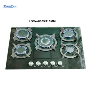 Piano Cottura <span class=keywords><strong>a</strong></span> <span class=keywords><strong>Gas</strong></span> Piccolo <span class=keywords><strong>a</strong></span> 5 Fuochi con Accensione Elettronica, Classe Energetica LP, ad Alta Efficienza per Uso Domestico, Alberghiero ed Esterno, in Vetro Temperato da Incasso - Product Image 6