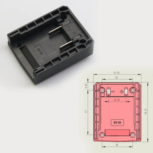 Adattatore convertitore fai-da-te rettangolare per testa di ricarica, compatibile con Makita e <span class=keywords><strong>WORX</strong></span>, per batteria al litio da 18V - Product Image 1