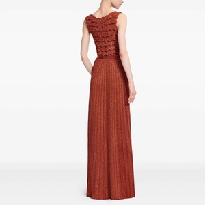 Robe longue plissée en tricot à taille haute pour le début de l'automne 2025-Convient pour la scène, l'interdiction des robes de bal et des soirées - Product Image 4