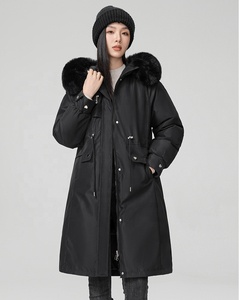 Chaqueta Larga de Algodón para Mujer para Invierno, Nuevo Estilo con Forro Interior Holgado, Chaqueta de Algodón con Capucha para Mujer - Product Image 2