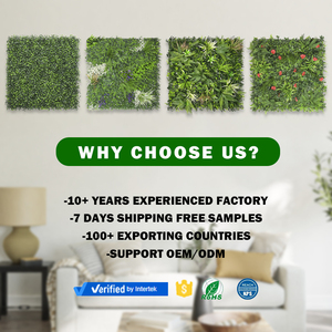 سياج اصطناعي مقاوم للأشعة فوق البنفسجية من Linwoo مقاس 50*50 سم خلفية جدارية من العشب والطحالب ديكور أفقي للحدائق - Product Image 4