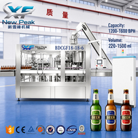 Nouvelle solution de fabrication de machines de remplissage de bière en bouteilles de verre Peak Complete, ligne de remplissage de bière en bouteilles de verre