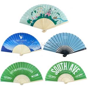 Abanicos de bambú hechos a mano Abanicos de seda Personalizados Baratos 21cm Patrones tallados Abanicos de mano de papel decorativos - Product Image 3