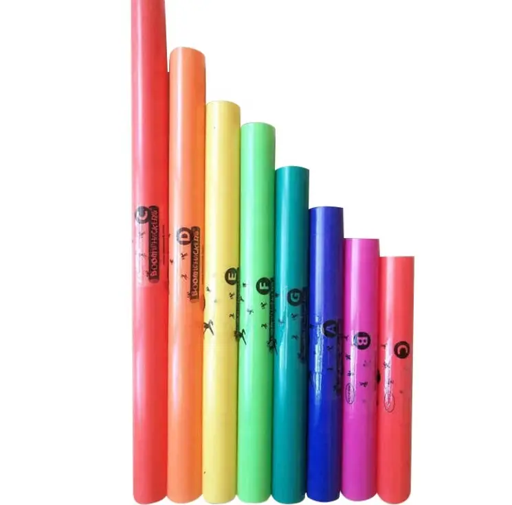 Kids Music TUBE-8 Boomwhackers Music Plastic Tubes Sound Percussion Musical Instruments For Kids Toddler Pentatonic Scale Boomwhackers