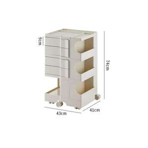 Chariot créatif Casier à collation de style nordique Armoire de rangement amovible pour <span class=keywords><strong>Internet</strong></span> Plastique pour le stockage des aliments - Product Image 6