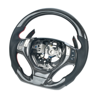 Volant en fibre de carbone personnalisé, cuir noir, adapté aux Lexus Gs200t Gs250 Gs350 Rx350 Rx450 Es350 Es300 2012-2014