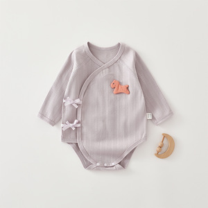 Tutina Primaverile per Neonati Maschi in Puro Cotone Traspirante e Morbido con Chiusura a Lacci Obliqui, <span class=keywords><strong>Abbigliamento</strong></span> per Bambini Anyang - Product Image 5