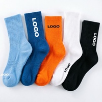 Chaussettes de sport unisexes en coton à imprimé graphique audacieux Hip Hop pour skateboard, style streetwear, vente en gros