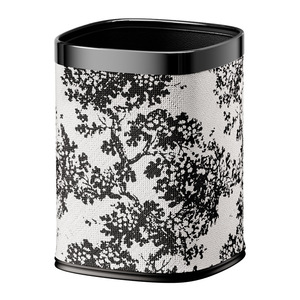 Retro Poplar Forest Style Trash Can 23cm Large Diameter Indoor Use For Living Room Bedroom - Product Image 2