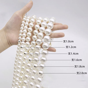 Correa de Perlas de Lujo de 2 cm para Bolsos, Accesorios para Bolsos, Asas para Bolsos, Cadena de Perlas Bonitas, Asa de Perlas para Bolsos de Mujer - Product Image 3