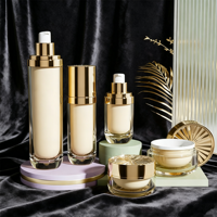 Ensemble de pots en acrylique pour cosmétiques 120ml 100ml 50ml 30ml avec bouchon à vis pour lotion, crème pour le visage, emballage pour soins de la peau