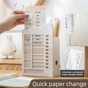 OEM ODM อุปกรณ์จัดระเบียบโต๊ะนักเรียนความจุขนาดใหญ่พร้อมลิ้นชักที่ใส่ปากกาน่ารัก - Product Image 5