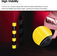 Protection d'angle en caoutchouc robuste pour murs et colonnes, réfléchissante, pour la sécurité des parkings, prix distributeur