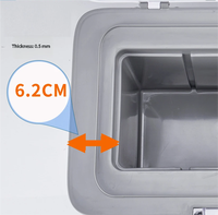 Glacière portable isotherme moderne et légère de 6 L pour le transport de vaccins, idéale pour les hôpitaux, les canettes, le vin, les aliments en extérieur, en matériau PP