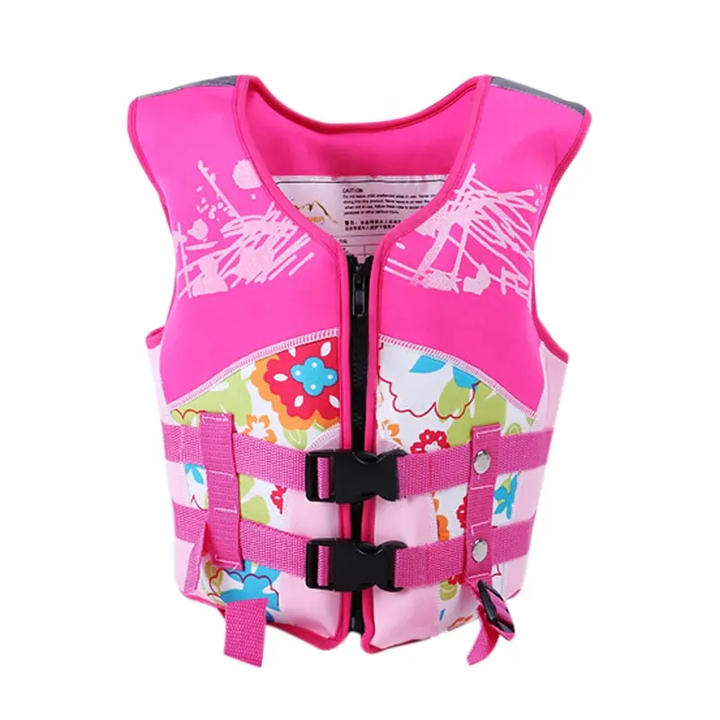 Gilet de sauvetage pour enfants, gilet de sauvetage en néoprène pour la natation, sécurité des Sports aquatiques pour garçons et filles