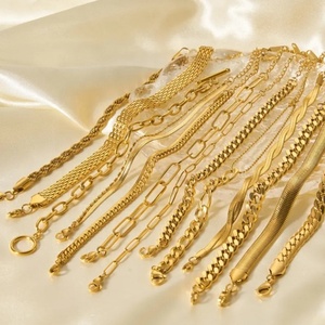 Pulseras de Cadena de Joyería Minimalista de Acero Inoxidable 316L 304, Chapadas en Oro PVD de 14K y 18K, Resistentes al Agua, para Hombre y Mujer, Venta al Por Mayor Personalizada - Product Image 4