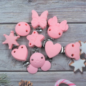 Cadena para chupete DIY de gran venta, sujetachupetes de silicona hechos a mano, clip para chupete personalizado con diseño de animales - Product Image 3