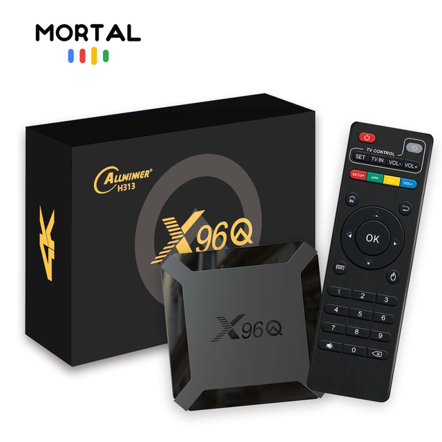 Allwinner H313 Mortal X96Q Android10 Smart TV Box Quad Core 4K Smart TV BOX 2GB16GB Wifi Multi Language Streaming Media Player
