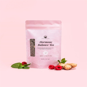 Tisane de ménopause mélangée pour l'équilibre hormonal et la régulation <span class=keywords><strong>du</strong></span> <span class=keywords><strong>cycle</strong></span> <span class=keywords><strong>menstruel</strong></span> Thé de feuilles de santé à la saveur en vrac - Product Image 4