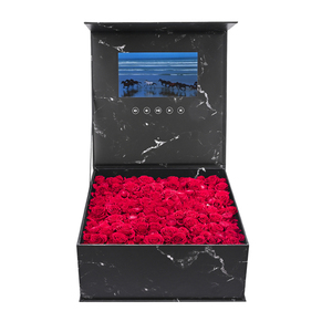 Oem Odm Good Quality Big Box Packaging Large Gift Boxes Flower Black Paper Box