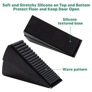 Butée de porte réglable robuste en acier inoxydable, décorative, rétractable, antidérapante, grande et large, anti-collision, sûre - Product Image 5