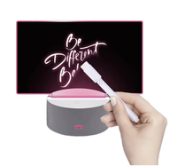 Tableau d'écriture effaçable Creative 3d Lampe DIY Plug in Switch Control LED Message Acrylique Tableau d'écriture Lumière pour Chambre