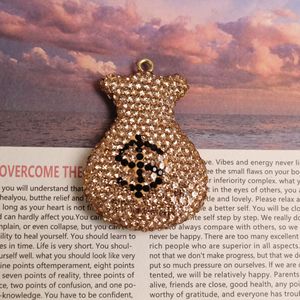 Bolsa para dinero de base plana con diamantes, accesorio plano para colgante DIY, para carcasas de teléfono - Product Image 5