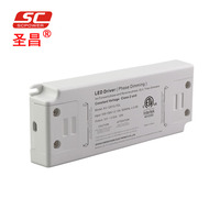 Controlador LED de Atenuación por Corte de Fase Triac Sin Parpadeo 12V 24V 36V 48V 10W 20W de Voltaje Constante Ultrafino con Certificación ETL