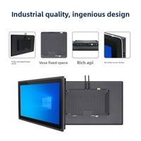 Ordinateur tout-en-un à écran tactile industriel 21,5 pouces, processeur I3, système de contrôle intégré étanche et anti-poussière