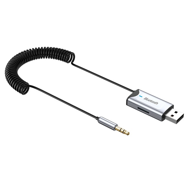 New Car for Receiver AUX Adapter Music Player Speaker with Plug & Play USB Interface